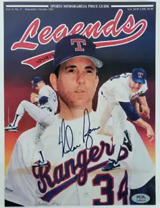 Nolan Ryan Signed/Autographed 1991 ‘Legends Sports’ Magazine (PSA/DNA) - Picture 1 of 4
