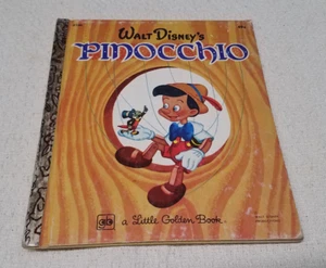 Vtg Little Golden Book Walt Disneys Pinocchio Campbell Grant 1976 34TH printing - Imagen 1 de 6