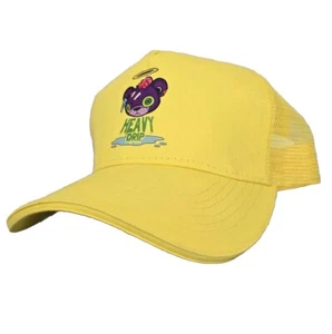 Sombrero de camionero de goteo pesado malla snapback talla única amarillo - Imagen 1 de 8