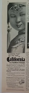 1930 Santa Fe Railway Railroad child girl California South Arizona vintage ad - Picture 1 of 1