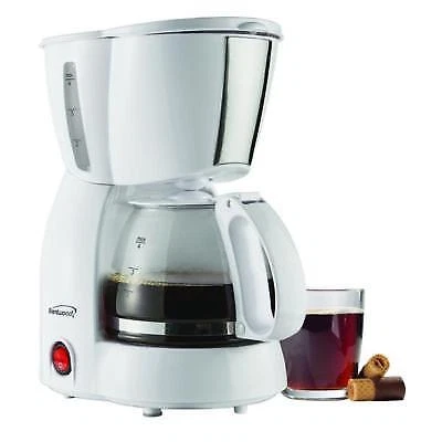 Brentwood Appliances TS-213W 4-Cup Coffee Maker White
