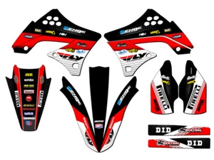 2009-2011 KX 450F RICOCHET Black Senge Graphics Kit Compatible with Kawasaki - Picture 1 of 4