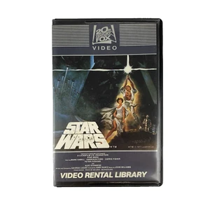 1982 STAR WARS Video Rental Library Beta Max  Tape 1st Edition Not VHS - Picture 1 of 4