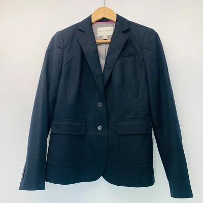 Chaqueta Blazer BANANA REPUBLIC Mujer Elastizada 4 Beige Un Botón Carrera Foto 1 de 4