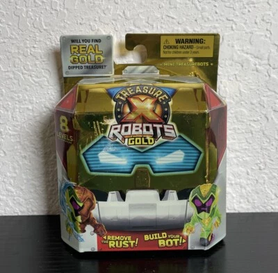 Treasure X Robots Gold Mini Robots Remove, Build, Discover Mystery Pack Moose - Image 1 of 4