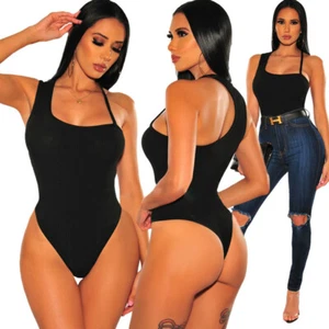 Body donna intimo notte sexy lingerie scollato top aderente perizoma hot DS32352 - Foto 1 di 5