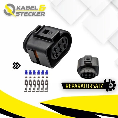 Reparatursatz Stecker Gehäuse 6-polig für VW AUDI SKODA 1J0973733 1J0 973 733 - Image 1 of 2