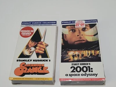 Заводной оранжевый (VHS, 2001) версия En Español + 2001 A Space Odyssey запечатанный - Изображение 1 из 4