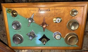 Vintage Mid Century Modern AMEROCK Baumarkt Display Schild MCM Display 14 - Bild 1 von 2