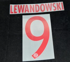 Bayern München Lewandowski 9 Fußball Name/Nummer Satz 2016/17 Dritte - Bild 1 von 1