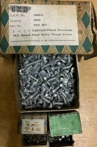 Vintage GKN Acme Screws & Hexagon Hank Bushes, Nettlefolds. - Picture 1 of 9