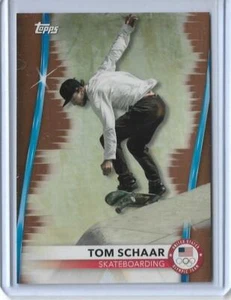 RARE 2020 TOPPS OLYMPICS TOM SCHAAR BRONZE CARD #34 USA SKATEBOARDING 2021 ~ QTY - Picture 1 of 2