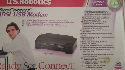 Modem vintage US Robotics ADSL USB SureConnect 56K - Immagine 1 di 4