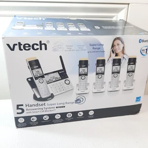New VTech 5 Handset Phone answering System IS8151-5 Bluetooth telephone v-tech - Zdjęcie 1 z 8