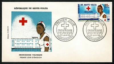 SG17 UPPER VOLTA 1962 FDC Founding of the Red Cross of Upper Volta - Image 1 of 2