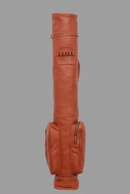 Bolsa de golf Sunday de cuero genuino - Bolsa de transporte de golf ligera para palos y pelotas Foto 1 de 4