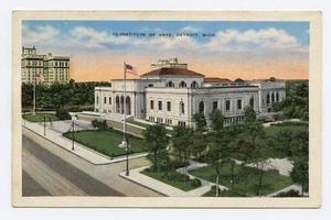 Institute of Arts, Detroit, MI Color Postcard - Picture 1 of 2