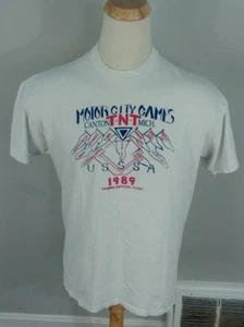 Vintage 80's USSSA Fastpitch Softball T Shirt XL 1989 Motor City Stedman - Picture 1 of 4