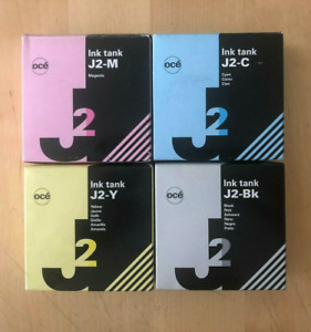 Genuine OCE Ink Multipack - J2 CYAN + MAGENTA + YELLOW + BLACK (INC VAT) BOXED