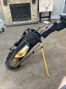 Golden Bear Cub RH Jr Golf Ser, 5 clubs Short, Mid irons, Wood & Putter - Picture 1 of 5