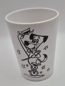 Vintage 60er Jahre weiß Melmac Kunststoff Huckleberry Hound Trinkbecher Becher - Bild 1 von 4