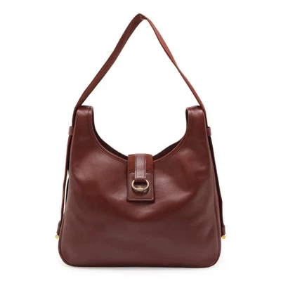 HERMES Sako shoulder bag one shoulder shoulder bag 2WAY calf calf wine - Image 1 of 4