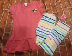Gymboree Girls Future Artist Set Shirt 8 Leggings 7 Nwt Back To School Crayons - Picture 1 of 1