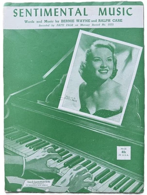 Sentimental Music - Recorded by Patti Page on Mercury 5571: SHIPS FREE & INSURED - Image 1 of 3