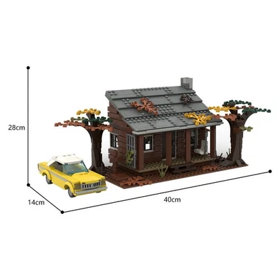 Moc Evil Dead Cabin with Olds 88 Model Collection Architecture Building Blocks - Image 1 of 4