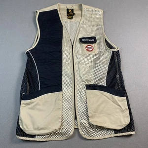 Browning Trapper Creek Shooting Vest Size 2 XL Brown, Tan Mesh Outdooors Ozzie - Picture 1 of 14