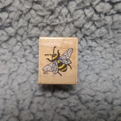 Vintage 1998 All Night Media Wood Mounted Rubber Stamp Bumble One 142a - Image 1 of 4