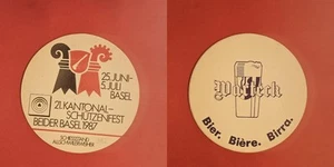 Marteck Schützenfest Beider Basel 1987 Brauerei Bierdeckel Bier - Bild 1 von 1