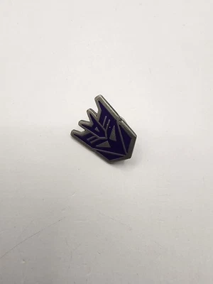 Transformers Decepticon logo pin from Robot Masters Skywarp Thundercracker set - Image 1 of 2