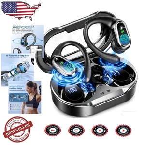 Auriculares Bluetooth 5.4 50 horas tiempo de reproducción ENC cancelación de ruido impermeables - Imagen 1 de 9