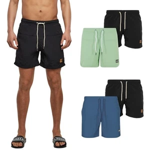 Urban Classics Block Swim Shorts 2-Pack Men's Summer New - Picture 1 of 24