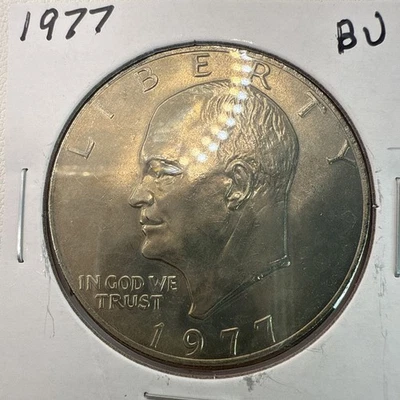 1977 Eisenhower IKE Dollar BU (Brilliant Uncirculated) Philadelphia Mint - Image 1 of 3