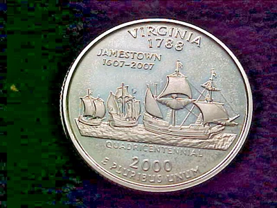 2000 S SILVER PROOF VIRGINIA STATE  QUARTER - Image 1 of 2