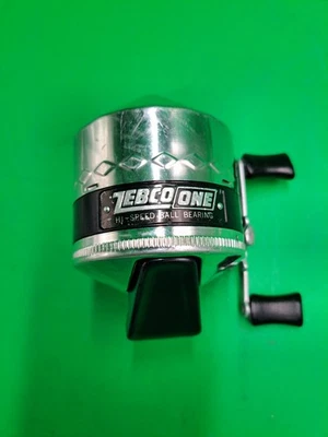 Vintage Zebco 1 Fishing Reel Reels Cleaned and Greased  MADE IN USA WORKS GREAT  - Image 1 of 4