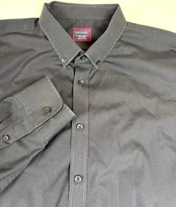 UNTUCKit Huber Herren Hemd XXXL Baumwolle Schwarz Langarm Button Down - Bild 1 von 6