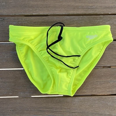 Speedo Men neon yellow Solar swim brief bikini Swimwear bathing suit swimsuit - Image 1 of 4