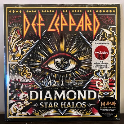 DEF LEPPARD - Diamond Star Halos (Yellow & Red) - 12" Vinyl Record 2xLP - SEALED - Image 1 of 3