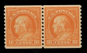 MOMEN: US STAMPS #497 COIL PAIR MINT OG NH PSE GRADED CERT XF-SUP 95 LOT #85326 - Bild 1 von 3