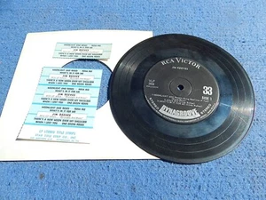 7 inch jukebox 33 rpm mini LP: JIM REEVES - MOONLIGHT AND ROSES - Picture 1 of 2