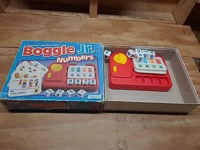 Vintage 1992 Boggle Jr. Numbers Preschool Learning Game Parker Brothers - Image 1 of 4