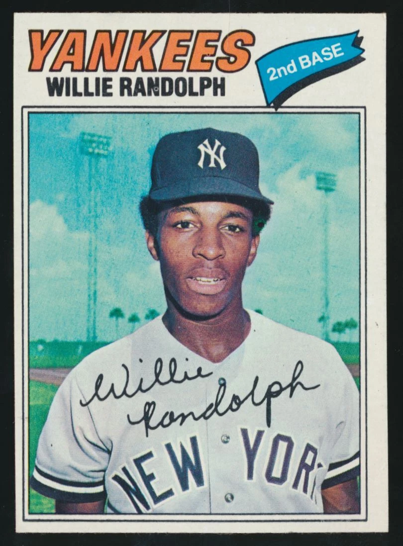 1977 Topps Burger King #13 Willie Randolph, New York Yankees.