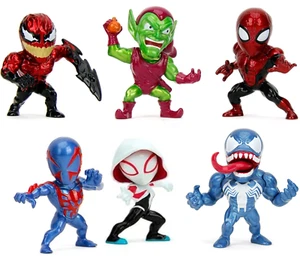 Jada Toys Marvel Wave 4 Die-Cast Metal Figure 6-Pack Spider-Man, Venom Set NWB - Picture 1 of 18