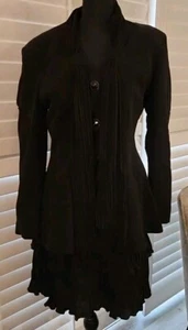 Vintage 90’s Sue Wong Dress Suit Black - Kleid Gr. S & Sakko Gr. M - Bild 1 von 19