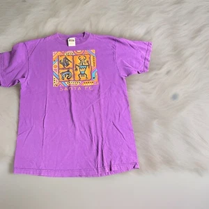 Vintage Tultex XL Santa Fe T-Shirt Petroglyphen Southwest USA Nathan 97 Dreamcatcher - Bild 1 von 7