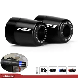 Handle Bar Ends Hand Grips Plugs Caps For YAMAHA YZF-R1 YZF-R1M YZF-R1S YZF R1 - Picture 1 of 28