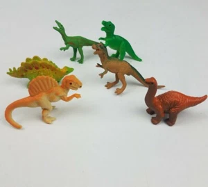 Safari miniature pvc dinosaur lot 6 pc mini 2" figurines dino toy - Picture 1 of 9
